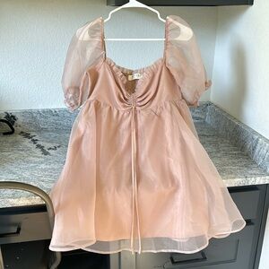 Midi dress… light pink